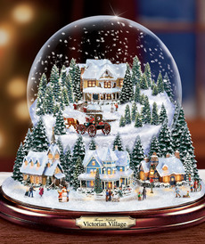Снежный шар Викторианское Рождество от автора Thomas Kinkade от Bradford Exchange