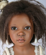Виниловая кукла, кукла мулатка, куклы афро - Camella АА