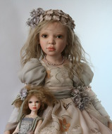 Фарфоровая кукла, авторская кукла купить, - Augustina с куклой