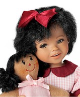 Кукла из смолы, маленькая кукла, подарок дочке, кукла для девочки - Кукла коллекционная Айша с куклой