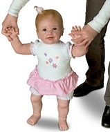 Сенсорная кукла, шагающая кукла, кукла дочке, подарок девочке, виниловая кукла - Шагающая кукла Изабелла