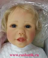 Коллекционная кукла фарфоровая - Малышка Банни
