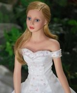 Фарфоровая кукла, коллекционная кукла, кукла девушка, кукла на свадьбу - Фарфоровая кукла невеста Дезире