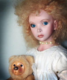 Златовласка с мишкой ООАК от автора  от ООАК куклы