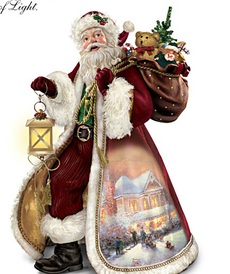Дед Мороз с подарками от автора Thomas Kinkade от Ashton-Drake