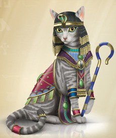 Кошка Клеопатра от автора  от Bradford Exchange