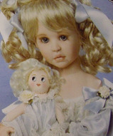 Коллекционная кукла с куклой - Лора