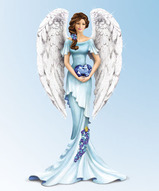 эксклюзивные фигурки ангелов, фарфоровые фигурки ангелов - Ангел надежды и веры
