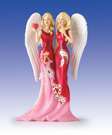 эксклюзивные фигурки ангелов, фарфоровые фигурки ангелов - Сёстры ангелы-хранители