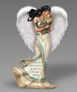 эксклюзивные фигурки ангелов, фарфоровые фигурки ангелов - Объятия Вечной Любви