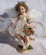 Коллекционная кукла ангел фарфоровый - Ангел Ноэль