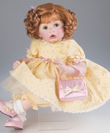 Коллекционная кукла фарфоровая - Модница летним утром
