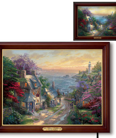 Деревушка у маяка от автора Thomas Kinkade от Bradford Exchange