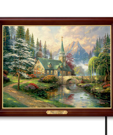 Часовня у пруда. 3 вида! от автора Thomas Kinkade от Bradford Exchange