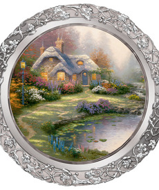 Коттедж Эверетта. 3 вида от автора Thomas Kinkade от Bradford Exchange