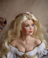 Фарфоровая кукла коллекционная - Принцесса на горошине