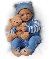 Коллекционная кукла-младенец-мальчик - Кельвин с другом