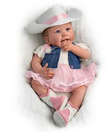 Коллекционная кукла в ковбойском наряде - Ковбойша Чесни