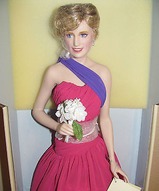 Фарфоровая кукла коллекционная - Принцесса Диана - Принцесса Культуры