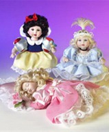 Миниатюрные куклы фарфоровые - Трио Сказки
