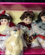 Миниатюрные куклы фарфоровые - Трио Картиночки