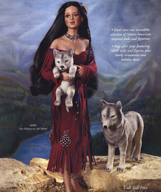 Сила духов индианка и волки от автора Cindy McClure от Ashton-Drake