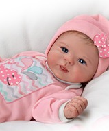 Коллекционная кукла виниловая младенец - Охи-вздохи