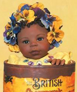 Кукла мулатка, кукла африканочка, кукла мулатка, коллекционная кукла - Интерьерная кукла Мой цветочек Grace АА