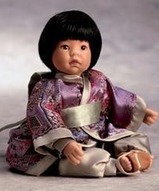 Миниатюрная кукла японка - Японочка