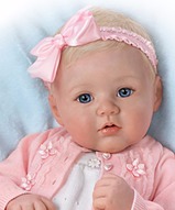 Силикон-виниловая кукла, кукла младенец, кукла реборн - Анника совершенство в розовом