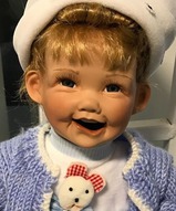 Фарфоровая кукла коллекционная - Чудесный день