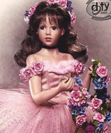 Фарфоровые куклы коллекционные - Балерина Вишня