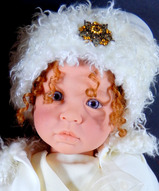 Коллекционная кукла виниловая - Зимняя красота