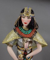 Фарфоровые куклы знаменитости, исторические куклы, 
куклы в исторических костюмах - Клеопатра
