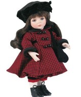 Маленькая кукла фарфоровая коллекционная - Джорджианна