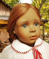 Виниловая кукла, немецкая кукла, коллекционная кукла, старинная кукла - Винтажная кукла Марселина