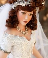 Большие фарфоровые куклы - Невеста Виктория