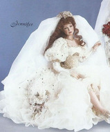 Большие куклы, фарфоровые куклы, куклы невесты, кукла на свадьбу - Интерьерная кукла невеста Дженнифер