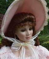 коллекционная кукла, интерьерная кукла, кукла девушка, куклы в стиле Прованс - Большая фарфоровая кукла Эшли