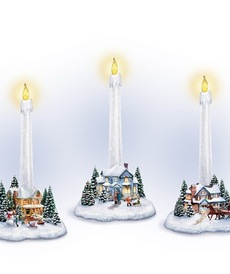 Рождественские свечи от автора Thomas Kinkade от Bradford Exchange