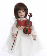Коллекционные фарфоровые куклы - Талантливая скрипачка
