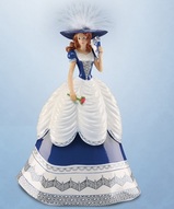 Фарфоровые статуэтки под гжель - Леди Паулина