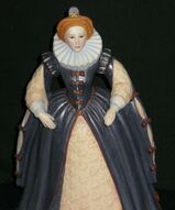 Фарфоровые статуэтки исторических персонажей - Королева Элизабетт 1