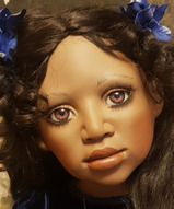Большие куклы, большие фарфоровые куклы, коллекционная кукла, интерьерная кукла - Кукла мулатка Callie Кэлли АА