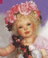 Фарфоровые куклы ангелы , винтажные куклы - Сладкие поцелуи