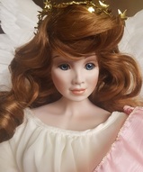 Фарфоровые куклы ангелы , редкая винтажная кукла - Габриэлла ангел оберег