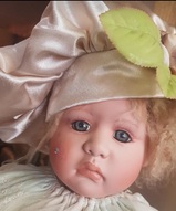 Большие фарфоровые куклы , коллекционные большие куклы - Королевский шут Pagliacci