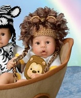 Маленькие куклы дети , коллекционные куклы - Львёнок