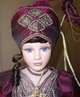 Большая фарфоровая кукла коллекционная - Салина