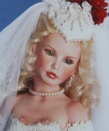 Большие куклы, фарфоровые куклы, кукла на свадьбу, кукла девушка - Интерьерная кукла невеста Саманта